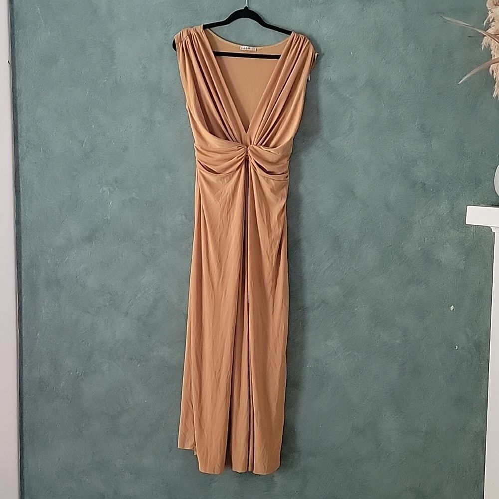 Yellow maxi dress